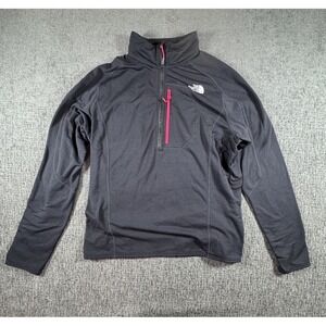 The North Face Men's  XL Black 1/2 Zip Fleece Gridlock Pullover Polartec